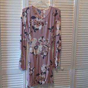 Boutique pink floral dress